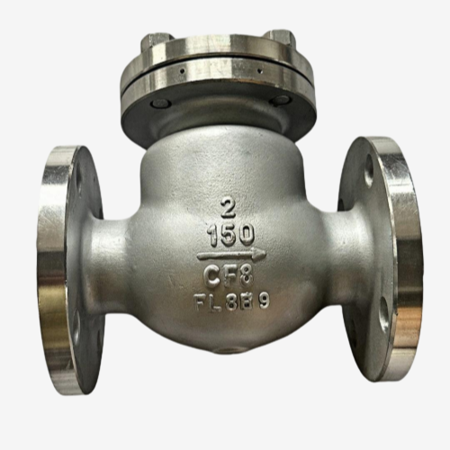 Clapet anti-retour à bride en acier inoxydable CF8 de 2 pouces API ANSI 150LB pour pipelines industriels