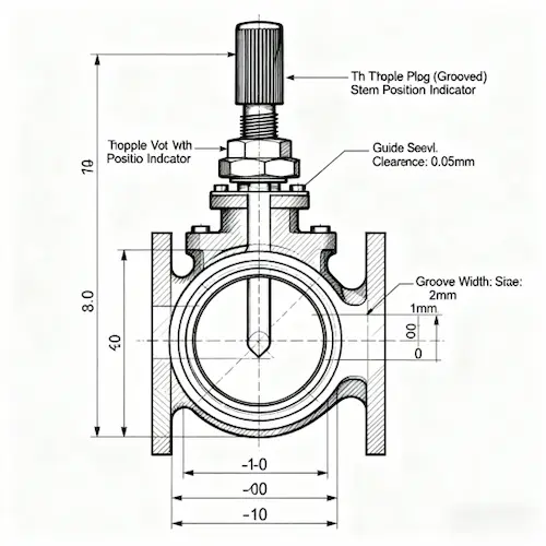 Vcore Valve Angle High Pressure Globe Valve & Throttle Valve structure image