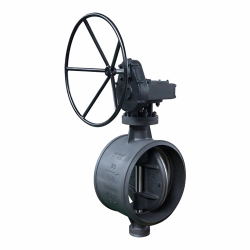 Vcore Valve Butt-Welding Metallic Hard Sealed Butterfly Valve white background product image