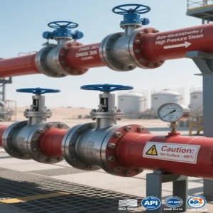 Vcore Valve Butt-Welding Metallic Hard Sealed Butterfly Valve pipeline application image