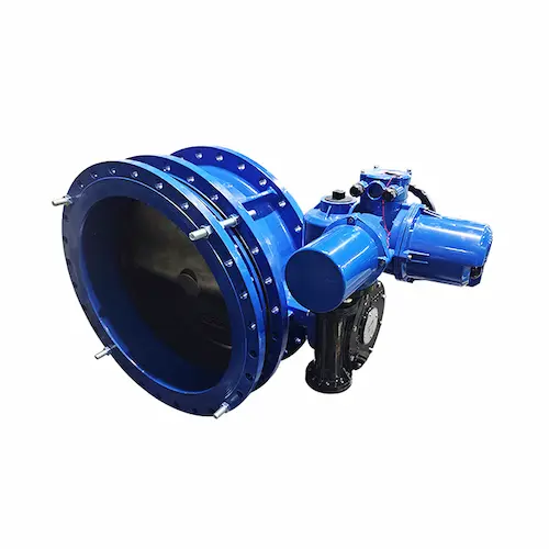 Vcore Valve electric-actuated flange type telescopic butterfly valve product view