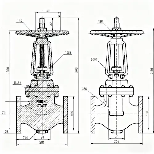 Vcore Valve Fire Hydrant Rising Stem Gate Valve structure image