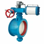 شفة نوع محرك هوائي صمام فراشة مختومة لينة