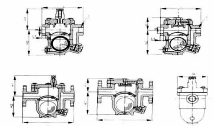 Imagen de la estructura interna de la trampa de vapor con flotador de bola libre de válvula Vcore