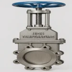 صمام بوابة سكين ذو درجة حرارة عالية