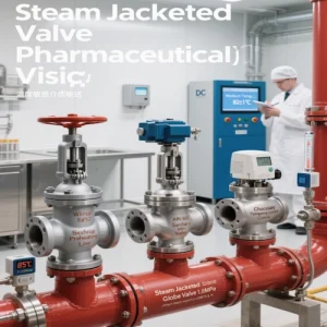 Steam Globe Valve application in industrial pipeline system, Vcore Valve