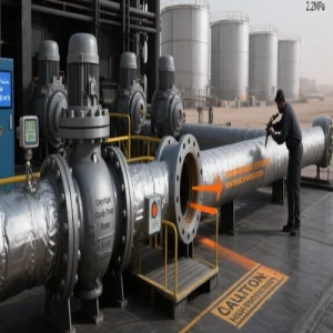 Swing Check Valve installed in an industrial system "Swing Check Valve installed in an industrial system, effectively preventing backflow and ensuring smooth flow control."