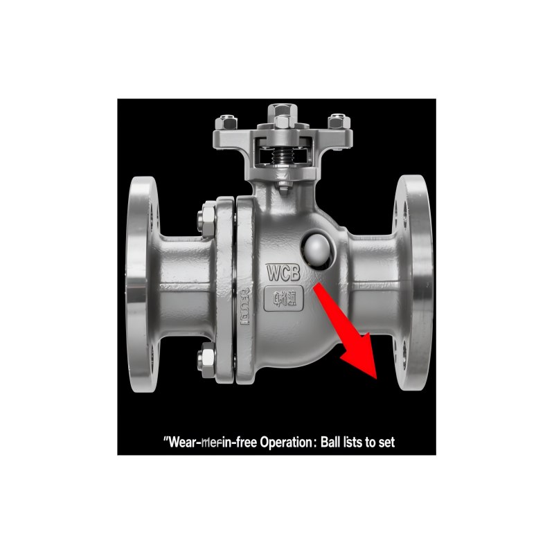 Vcore Valve WCB Track Ball Valve صورة هيكل حركة المسار