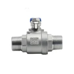 ツーピース型ボールバルブ