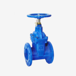 Valvola a saracinesca con ingranaggio a vite senza fine, stelo non ascendente, in ghisa