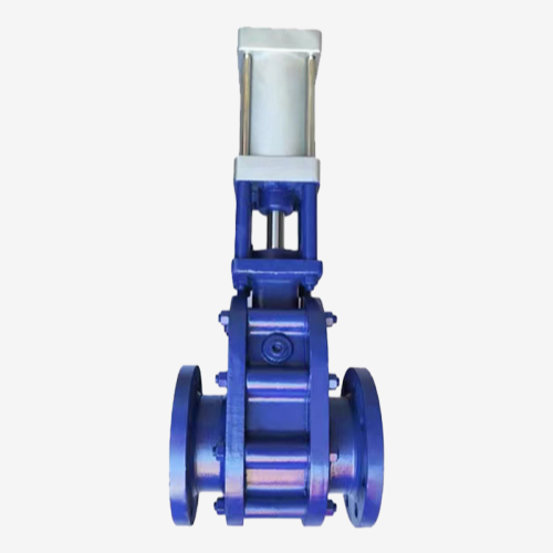 Katup gerbang listrik dengan lapisan keramik untuk ketahanan aus dan kontrol pipa industri yang andal, katup Vcore