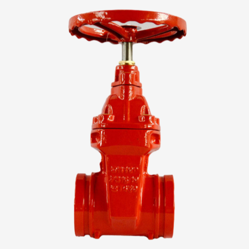 Katup gerbang beralur untuk sistem proteksi kebakaran, pemasangan cepat dan penutup yang andal, katup Vcore