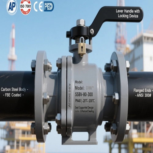 שסתום כדור Vcore עם תמיכת מושב עבור יישומי לחץ גבוה