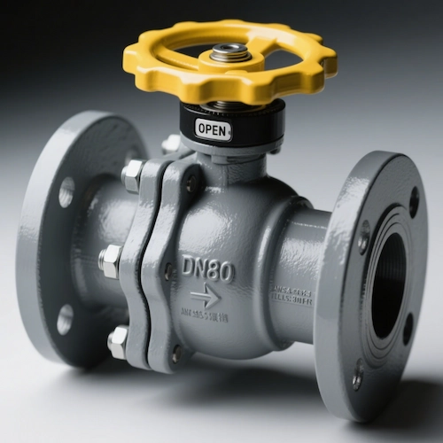 שסתום כדורי נתמך במושב עם עיצוב קדרה מלאה לבקרת זרימה יעילה