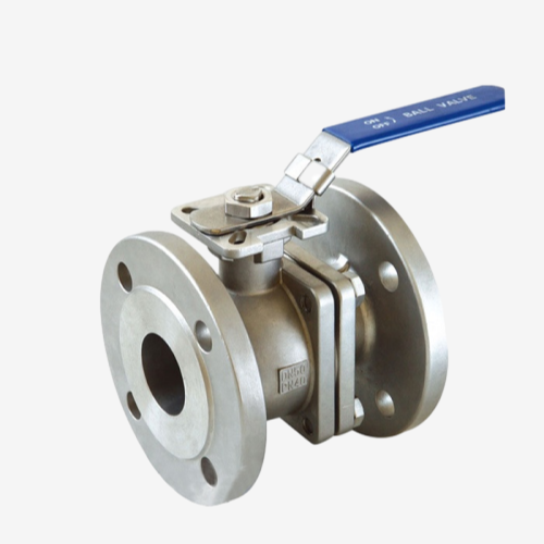 DIN-Flanged-Stainless-Steel-Valve-2PC-Floating-Ball-Valve