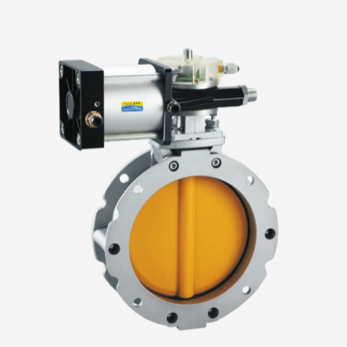 DN300-Wafer-Lug-Type-Pneumatic-Powder-Butterfly-Valve
