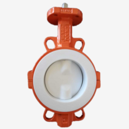 High-Quality-PTFE-Lined-Soft-Seat-Stainless-Steel-Disc-Chemical-Wafer-Butterfly-Valve-PN10-PN16-DN100