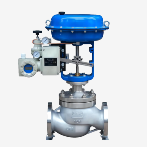 PN16-SS304L-Steam-Flow-Pneumatic-Globe-Control-Valve-High-Vibration-Resistance
