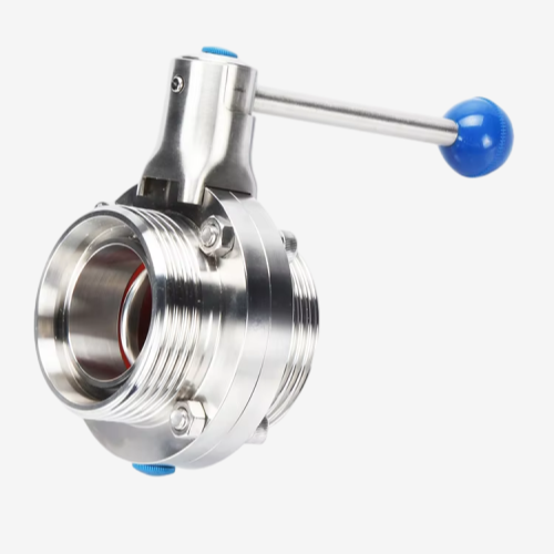 Stainless-Steel-Sanitary-Pull-Handle-Butterfly-Valve-DIN11850-Manual-Food-Grade-Chemical