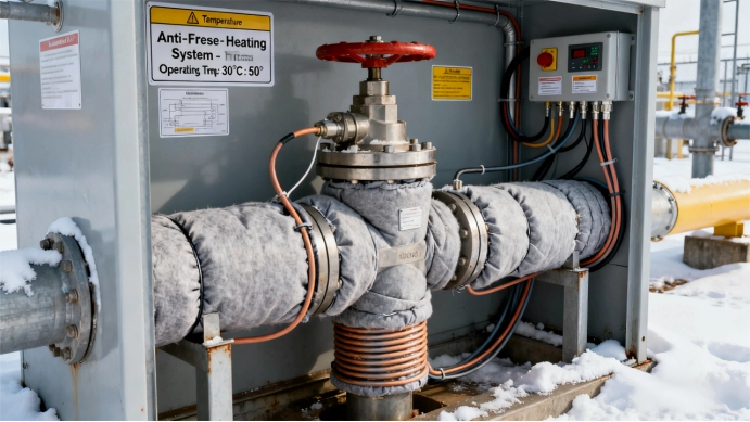Valve insulation used to prevent valve freezing in cold climate operation
