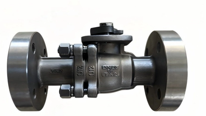 Titanium valve used in aerospace applications, offering high-temperature resistance and superior corrosion protection - Vcore valve