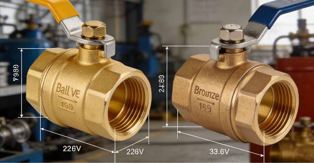 Brass vs bronze ball valves