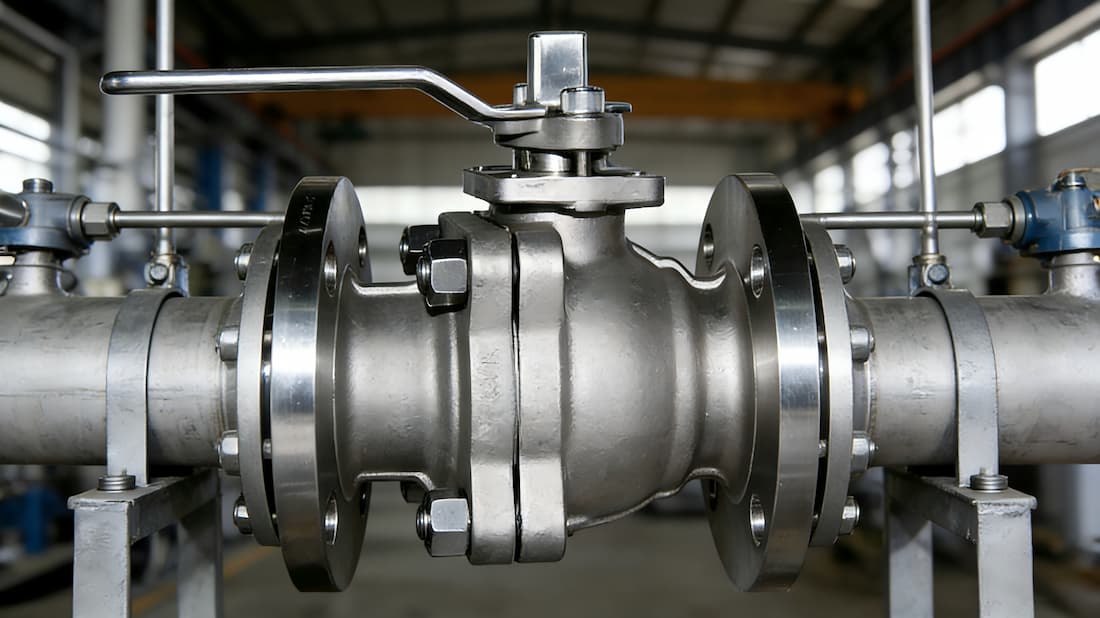 Ứng dụng van bi CF8M trong hệ thống hóa chất