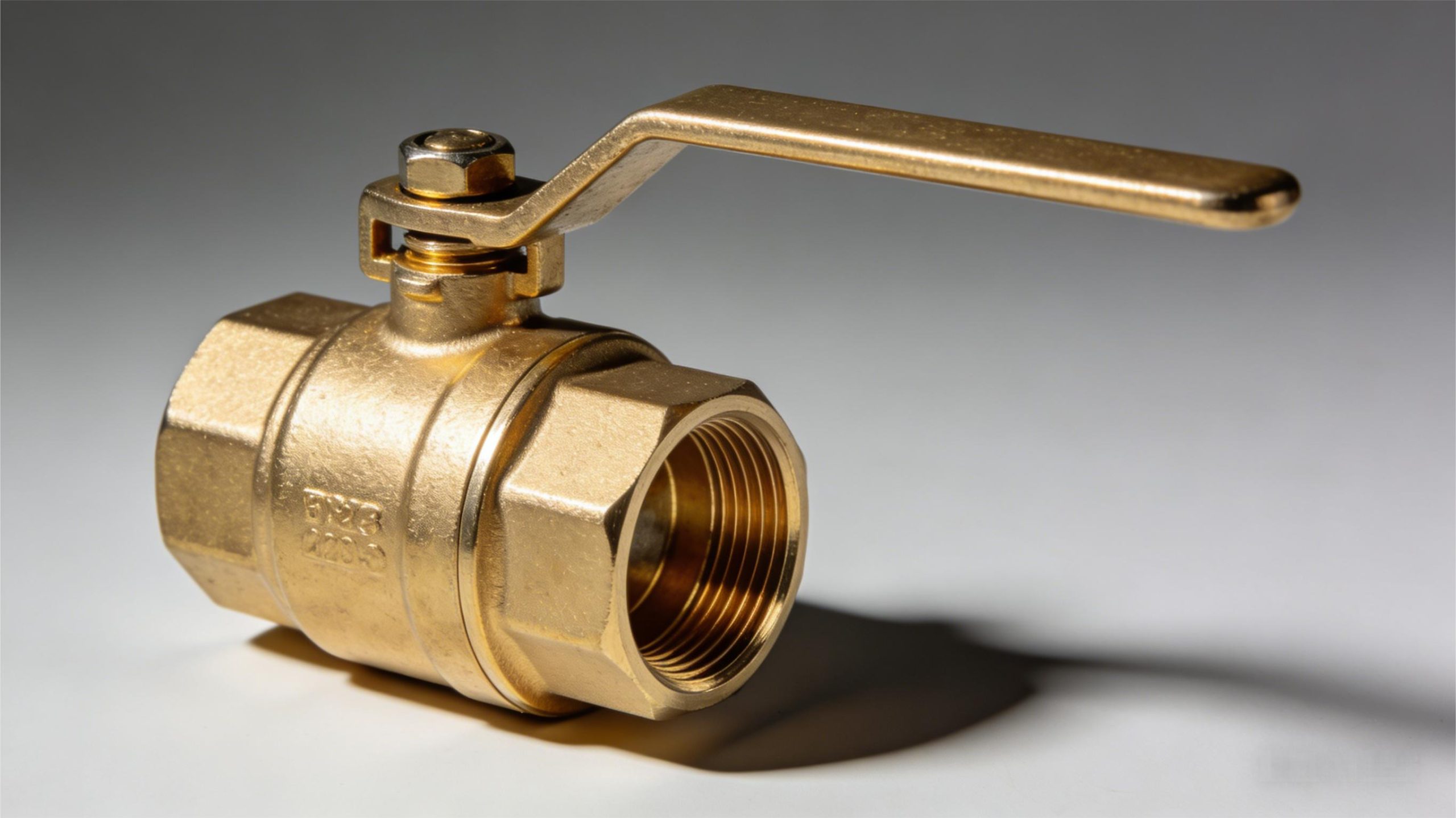 High-quality brass ball valve with lever handle for plumbing use
