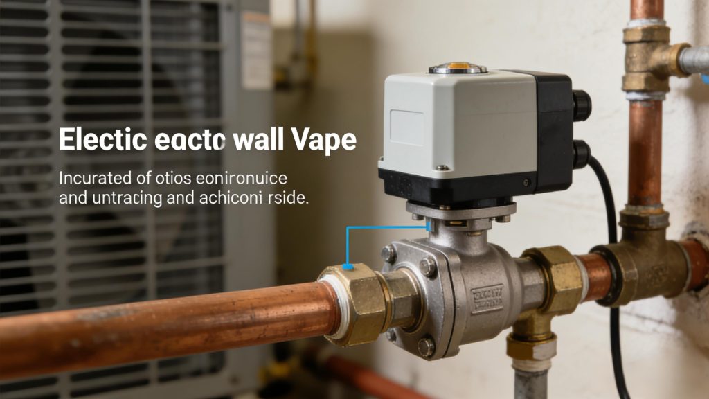 מערכת HVAC ביתית חכמה עם שסתומים כדוריים ממונעים לבקרת אזור