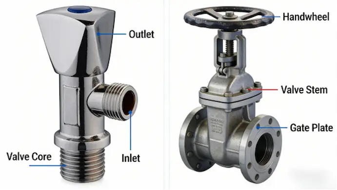 angle valve vs gate valve comparison