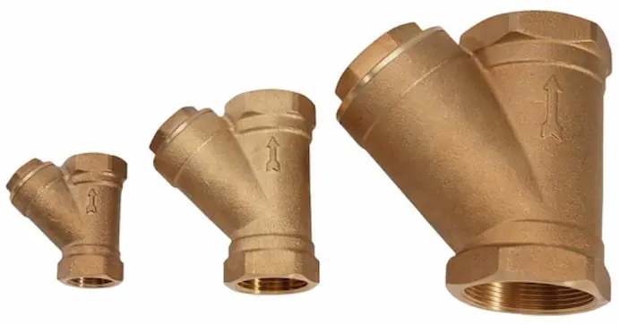 ブロンズ-y-ストレーナー-内部スクリーンとデザイン