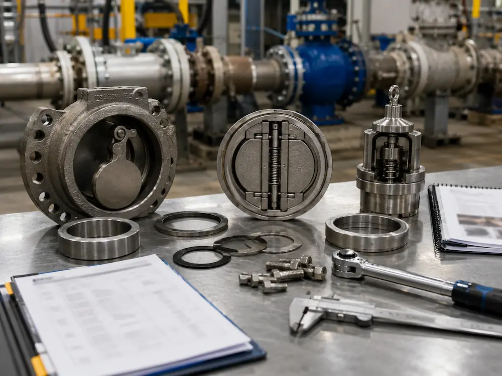 Check valve maintenance and troubleshooting review for industrial pipelines