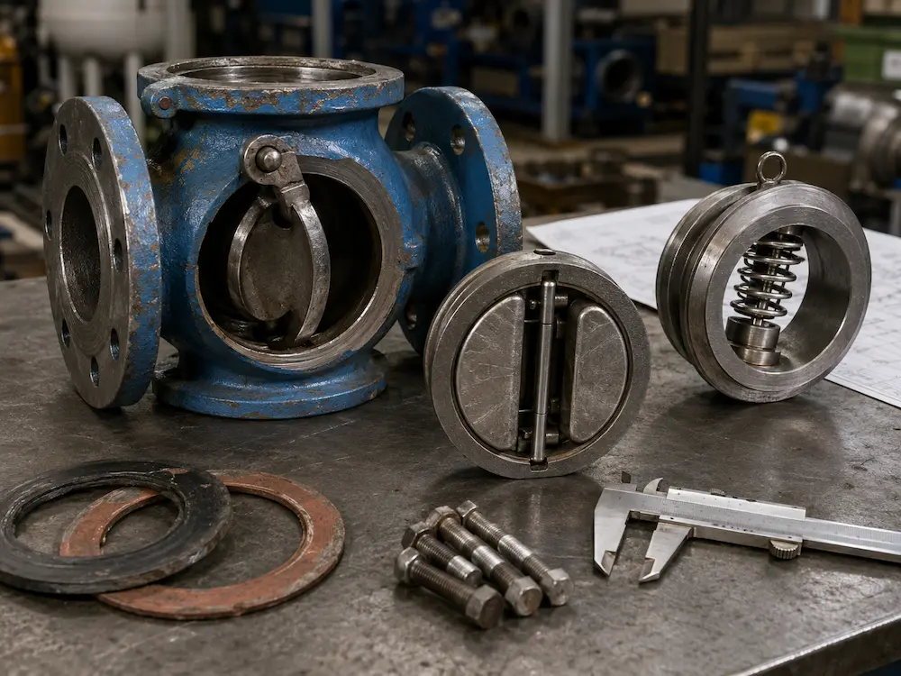 Common check valve problems including leakage slam noise and vibration