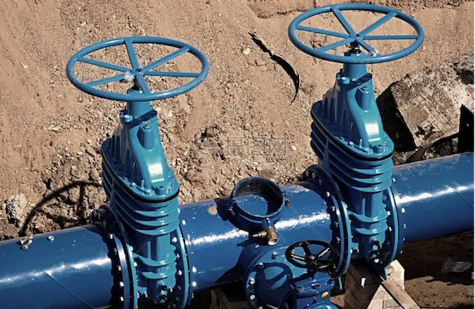 pipa katup gerbang industri