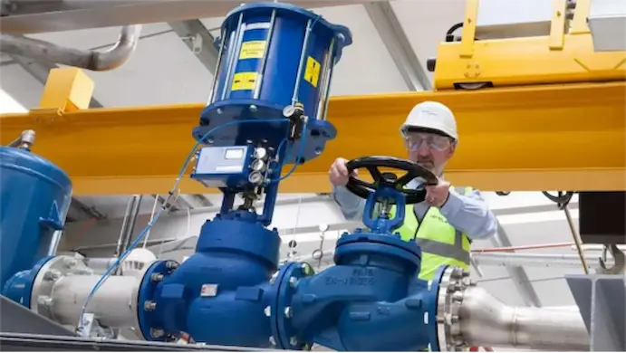 산업용 공압 제어 밸브 적용