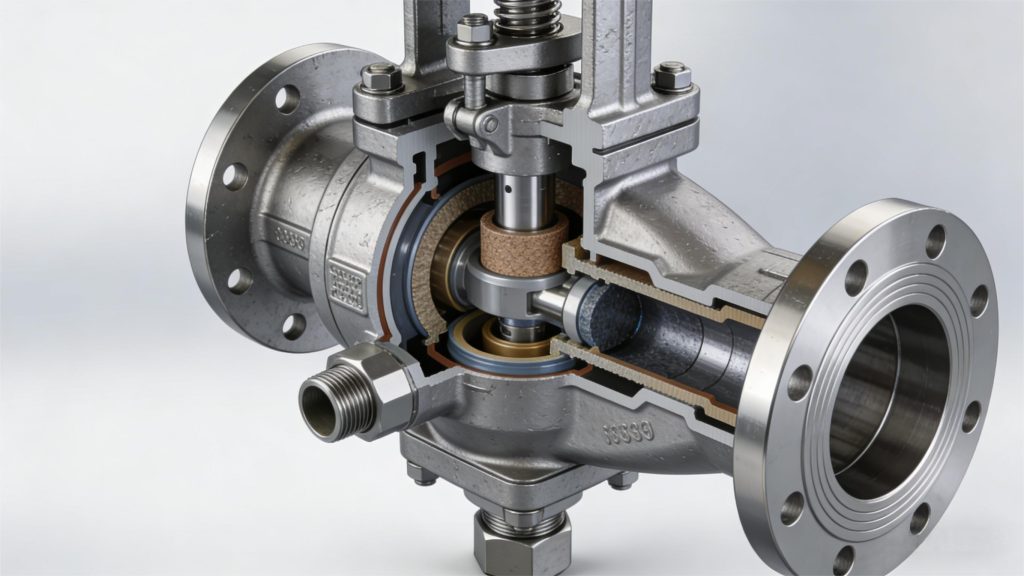 Hybrid Soft-Hard Seal Valve Technology Diagram for Industrial Use