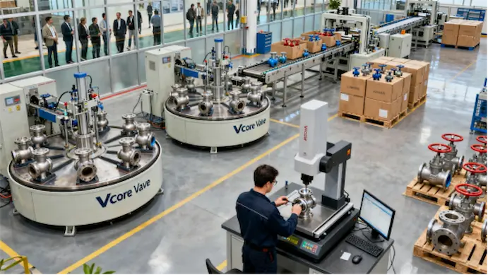 Custom valve solutions by Vcore Valve designed for diverse industrial applications.