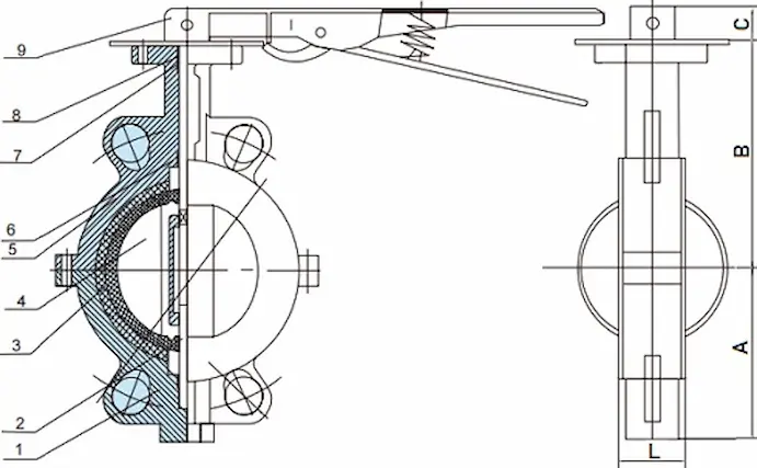 Split-shaft-butterfly-valve-disc-design