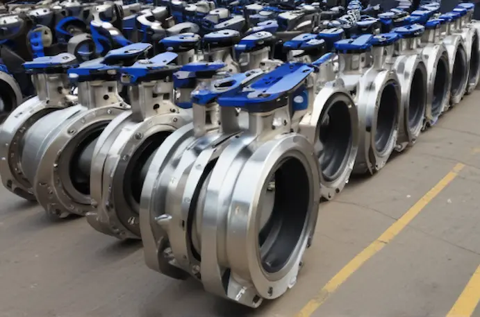 stainless-steel-butterfly-valve-industrial-pipeline