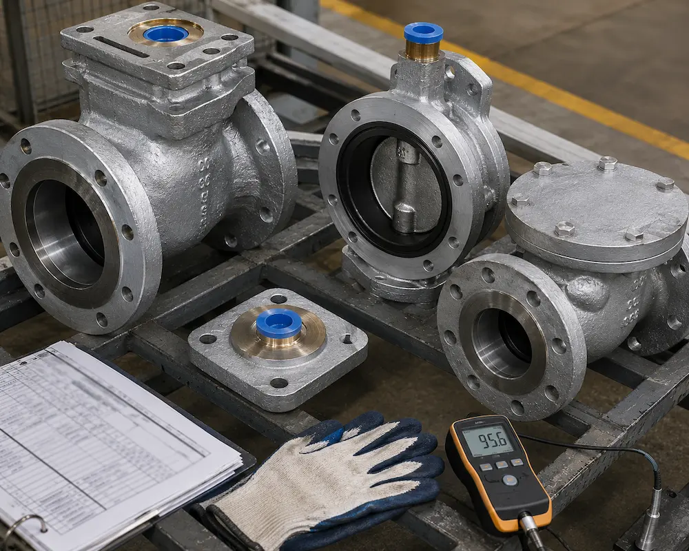 Corpos de válvula galvanizados da Vcore Valve com superfícies de vedação usinadas protegidas