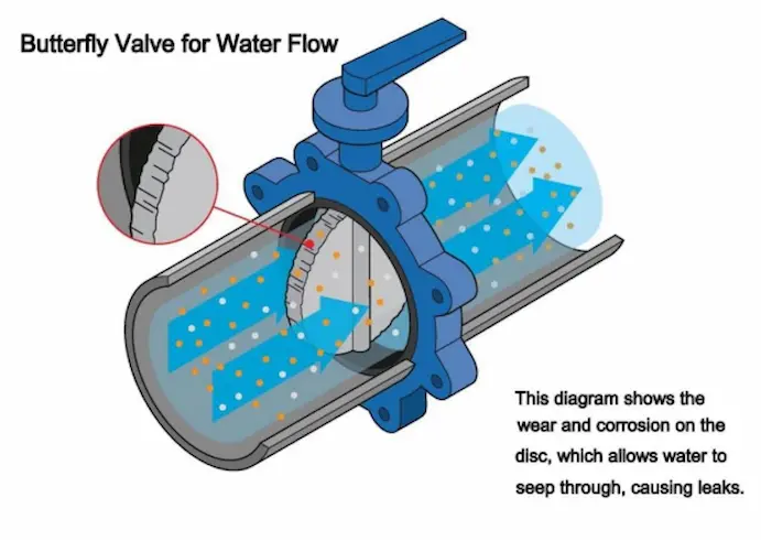 Butterfly-valve-showing-the-flow-direction