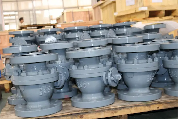 Anti-static D-ball valve ensuring safe operation in hazardous environments.