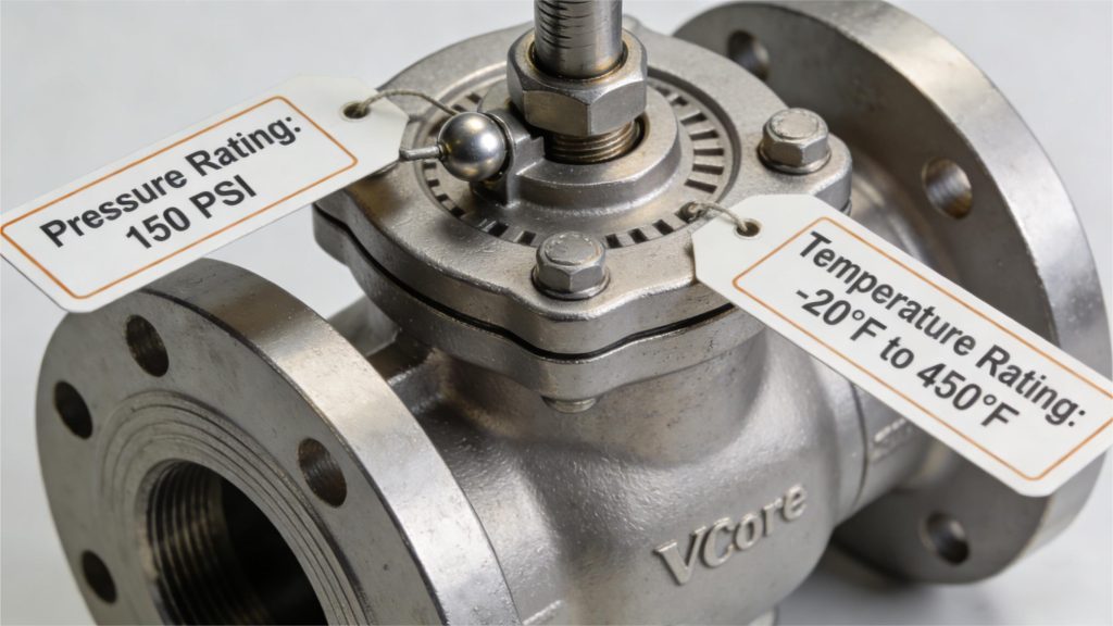 Valvola a globo per vapore Vcore per applicazioni industriali ad alta temperatura