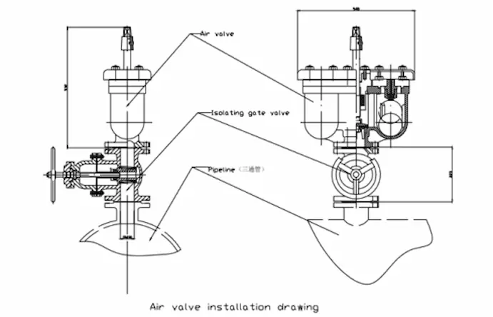 공기 방출 밸브 구조