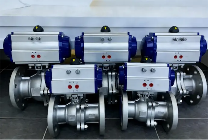 정확한 흐름 제어를 위한 자동 볼 밸브 시스템