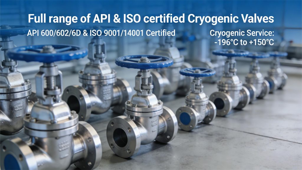 วาล์วไครโอเจนิกที่ได้รับการรับรอง API และ ISO สำหรับ LNG ครบวงจร วาล์วไครโอเจนิกที่ได้รับการรับรอง API และ ISO สำหรับ LNG ครบวงจร