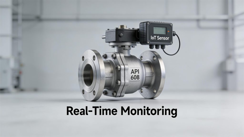 Smart API 608 Ball Valves with IoT sensor for real-time monitoring Smart API 608 Ball Valves with IoT sensor for real-time monitoring