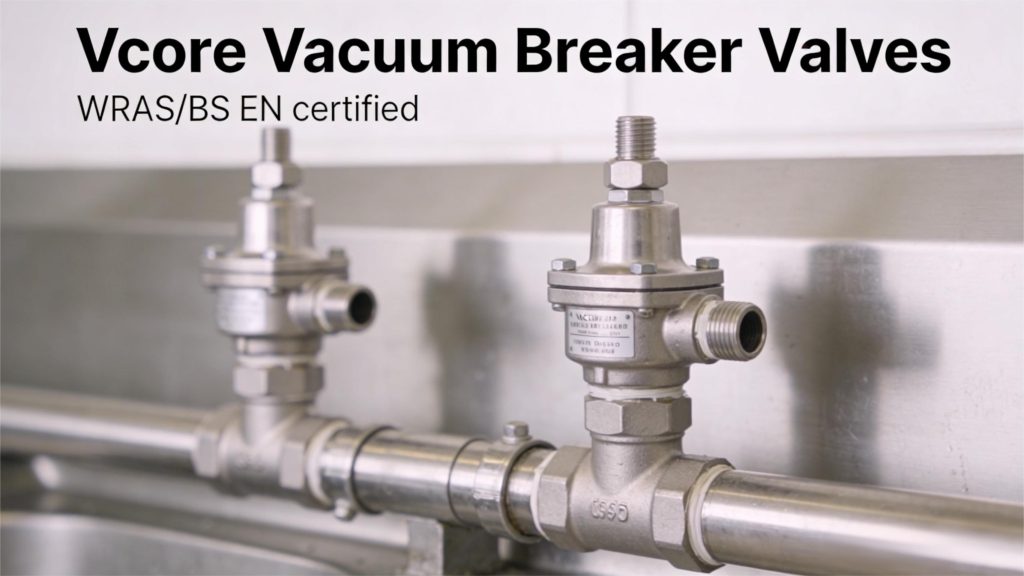 상업용 주방 급수관에 설치된 Vcore 진공 차단기 밸브 - WRAS/BS EN 인증 상업용 주방 급수관에 설치된 Vcore 진공 차단기 밸브 - WRAS/BS EN 인증