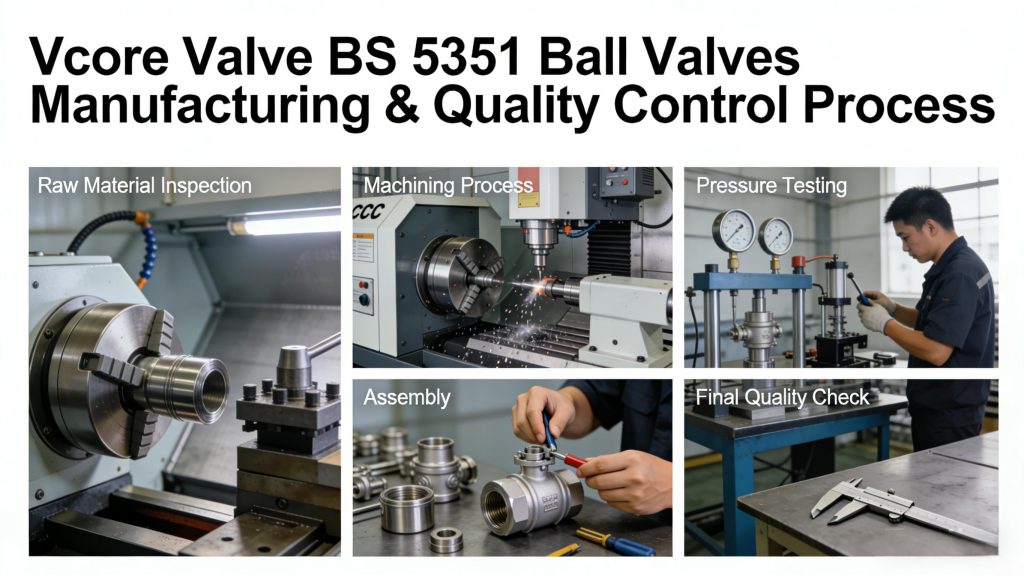 Vcore Valve BS 5351 Proses pembuatan dan kontrol kualitas Ball Valves