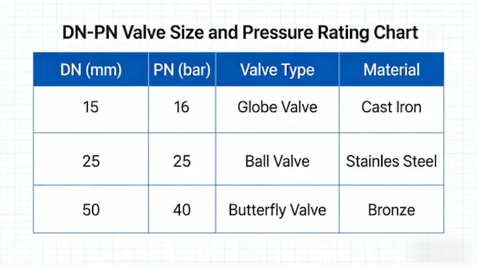bagan ukuran-dan-nilai-tekanan-dn-pn-katup bagan ukuran-dan-nilai-tekanan-dn-pn-katup